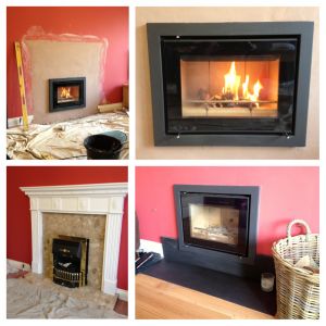 Inset Stove + Plastering And Brickwork