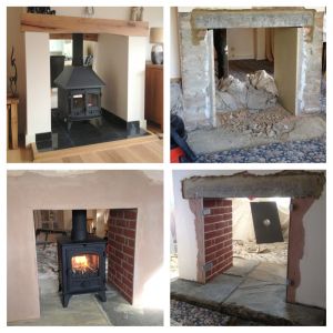 Chimney Alterations + Freestanding Stove + Flue