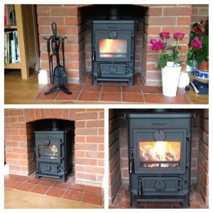 Traditional Cast Iron Stove Installation