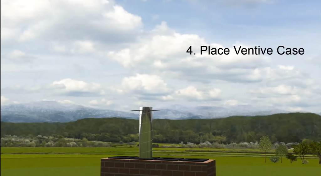 Ventive PVHR Installation Process - 4 place ventive casing